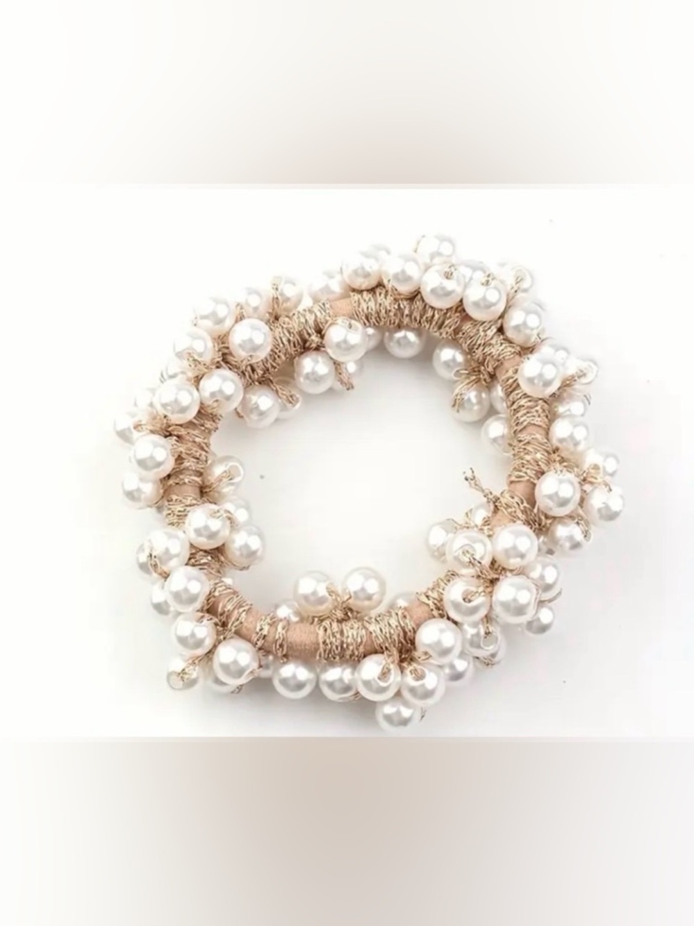 Aili’s Corner Mauve Imitation Pearl Hair Ties, New - Picture 7 of 13